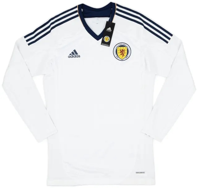adidas 2012-14 Scotland Player Issue Away L/S Shirt (XL)