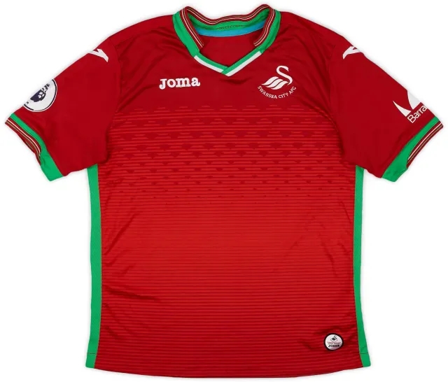 Joma 2017-18 Swansea Away Shirt - 8/10 - (M.Boys)