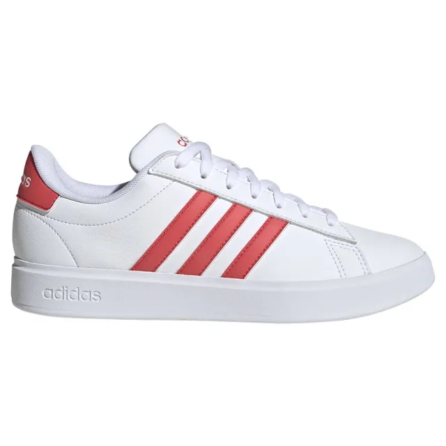 adidas Women's Grand Court 2.0 Trainers - Cloud White/Semi Lucid Red -  Size: UK 8