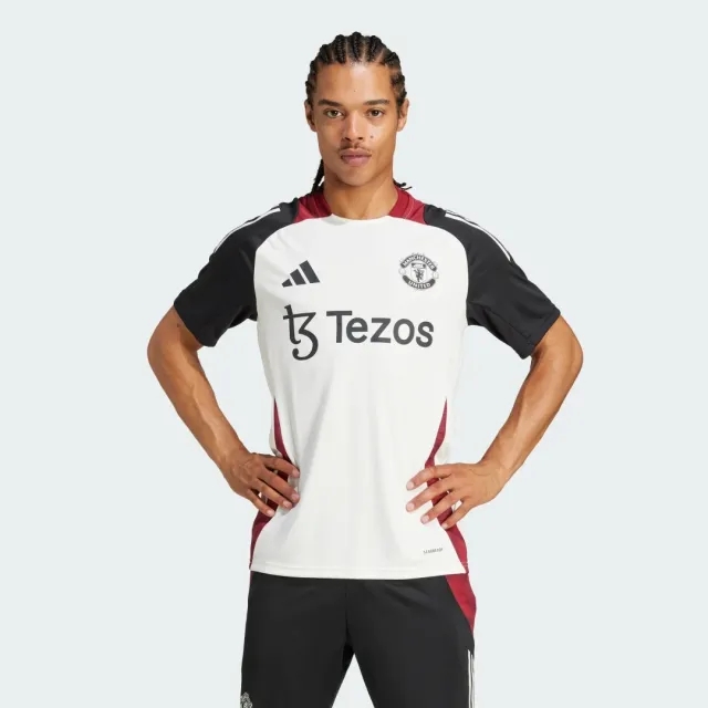 Manchester United adidas Training Jersey - Off-white