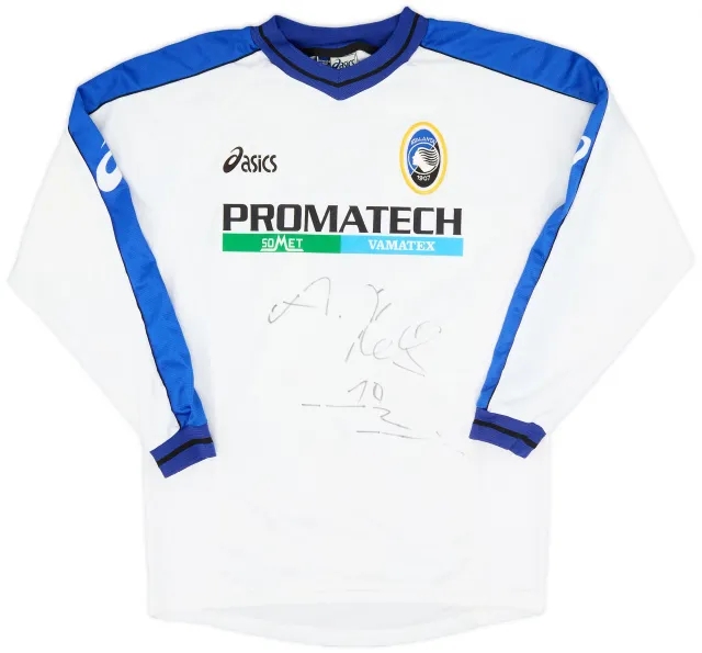 Asics 2002-03 Atalanta Signed Away L/S Shirt #5 - 8/10 - (S)