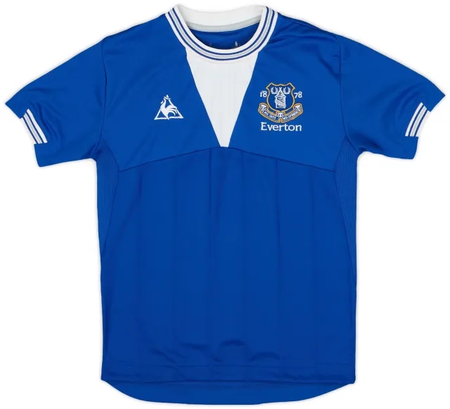 LeCoqSportif 2009-10 Everton Home Shirt - 7/10 - (L.Boys)