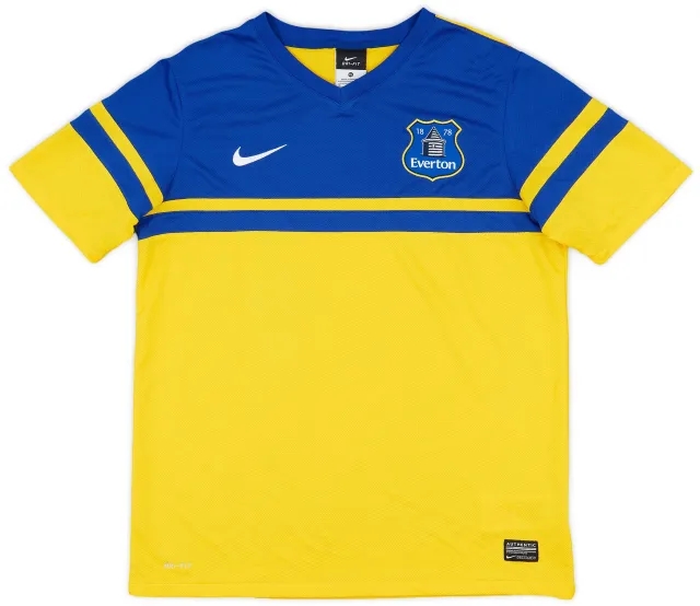 Nike 2013-14 Everton Away Shirt - 8/10 - (XL.Boys)