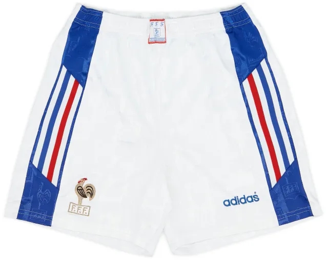 adidas 1996-98 France Home Shorts - 6/10 - (M)
