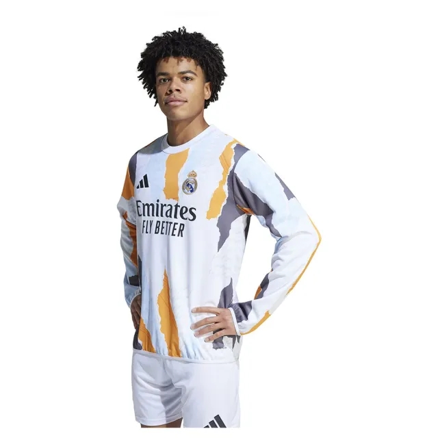 adidas Real Madrid Mens SS Pre-Match Home Shirt 2024/25