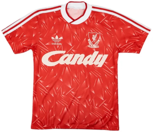 adidas 1989-91 Liverpool Home Shirt - 7/10 - (S)