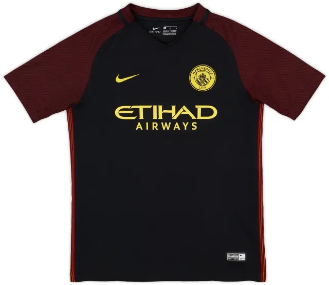 Nike 2016-17 Manchester City Away Shirt - 9/10 - (L.Boys)