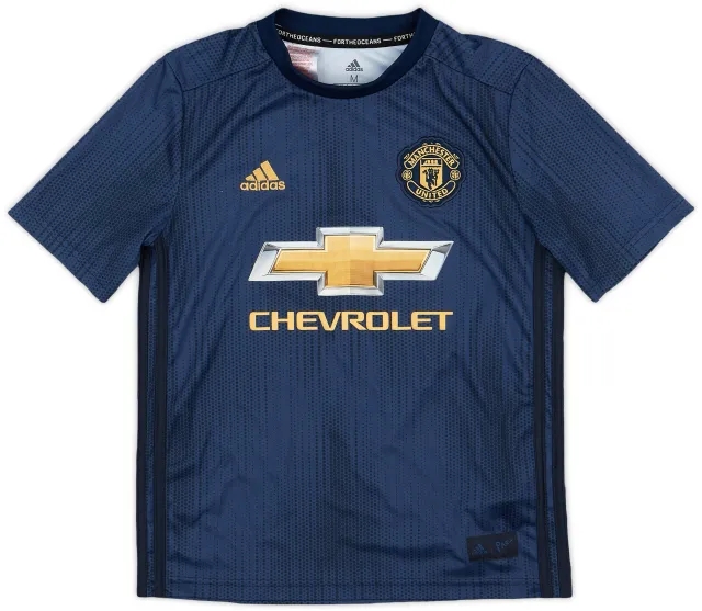 adidas 2018-19 Manchester United Third Shirt - 9/10 - (M.Boys)