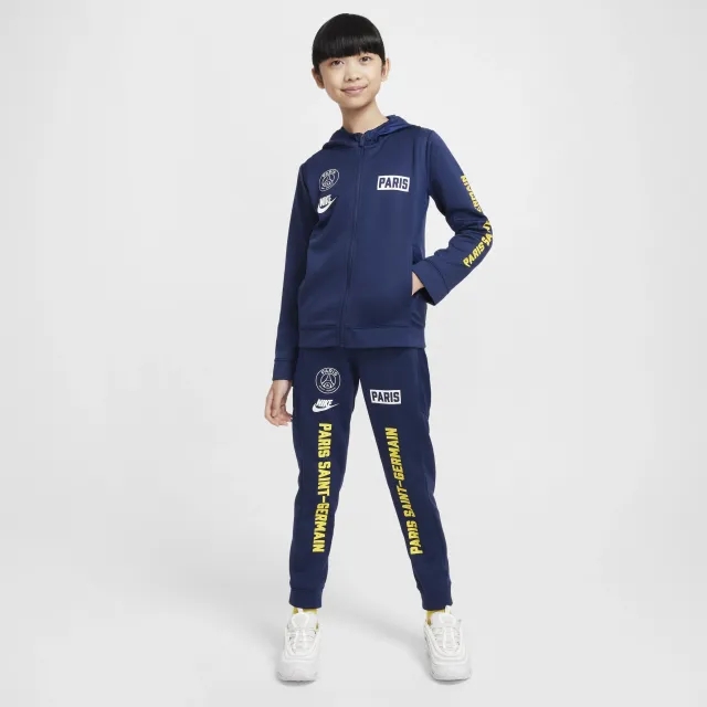Paris Saint-Germain Older Kids' Nike Football Woven Tracksuit - Blue - Polyester