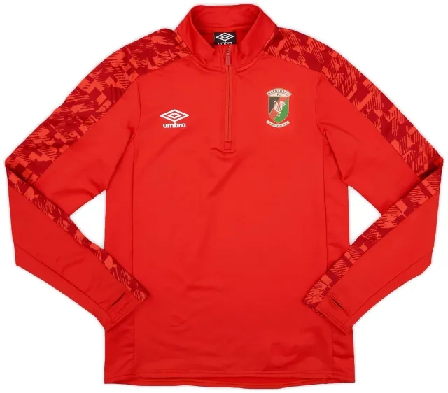 2020-21 Glentoran Umbro 1/4 Zip Training Top - 8/10 - (S)