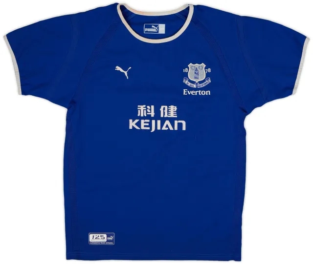 Puma 2003-04 Everton Home Shirt - 9/10 - (M.Boys)