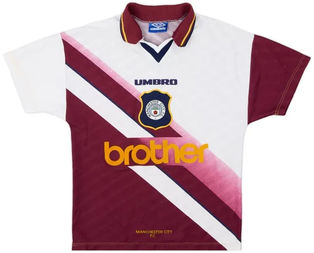 Umbro 1996-97 Manchester City Away Shirt - 5/10 - (Y)