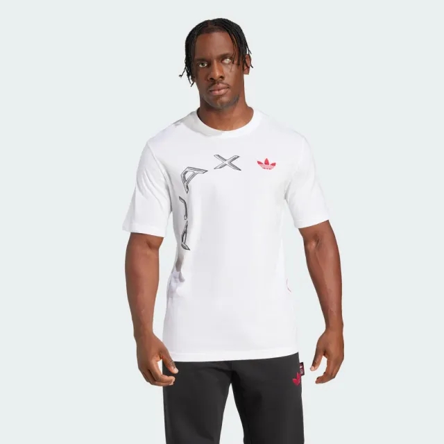 Adidas Originals Ajax Amsterdam Graphic Tee In White