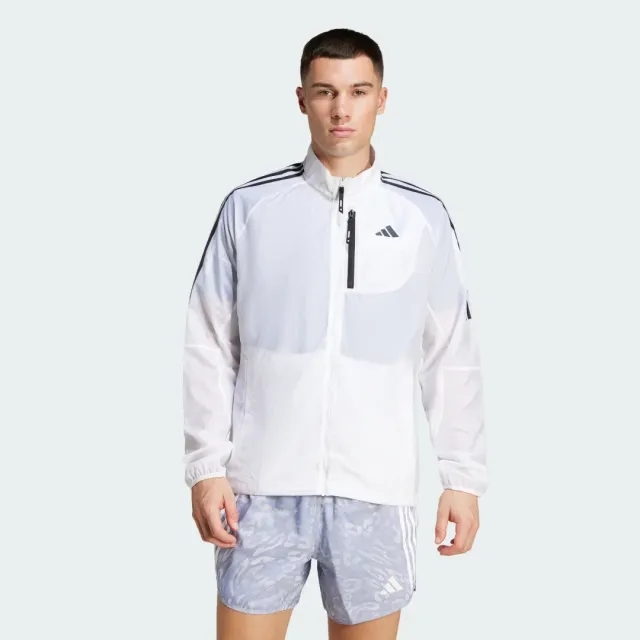adidas Men Own the Run 3 Stripes Packable Jacket