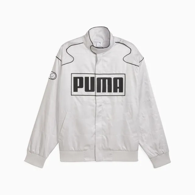 PUMA Archive Seasonal Relaxed Racer Jacket Unisex, Glacial Grey
