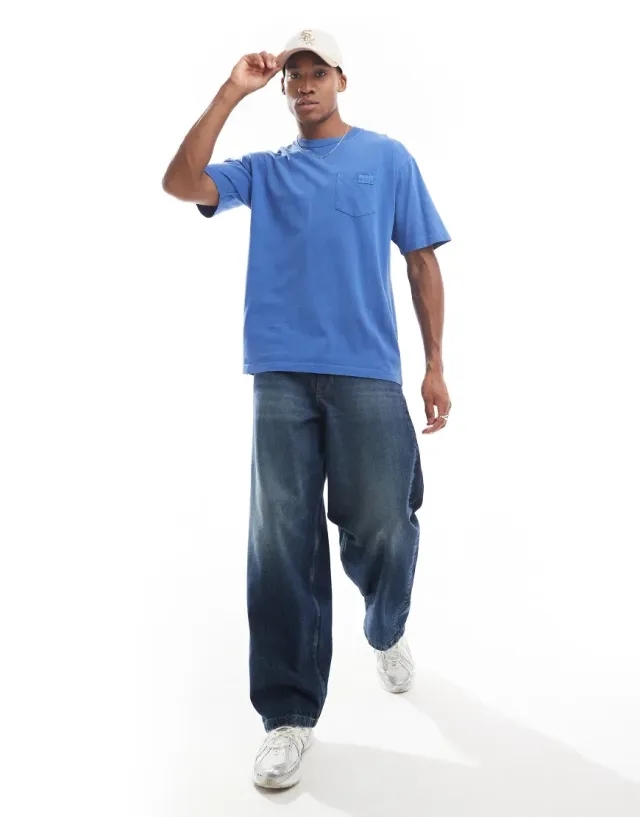 Vans - Original Standards Wash Pocket T-Shirt, Man, Blue