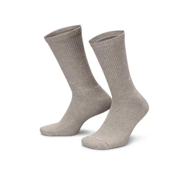 Nike Everyday Cushioned Crew Socks 2-Pack Dark Grey Heather/ White Xl
