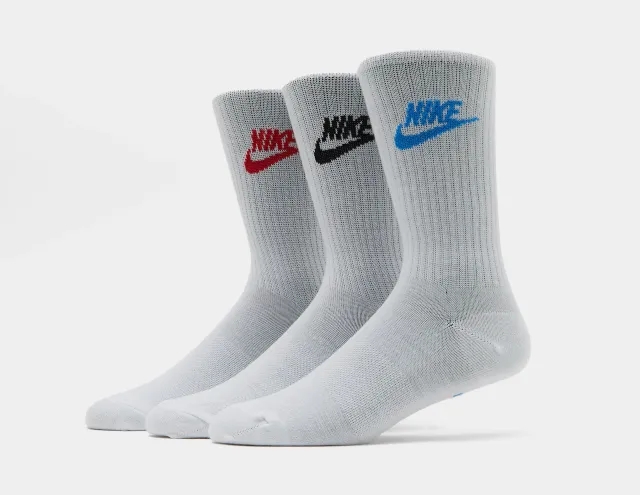 Nike 3-Pack Futura Essential Socks, White