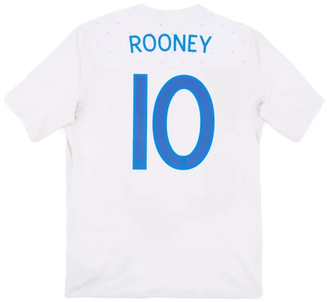 Umbro 2010-11 England Home Shirt Rooney #10 - 7/10 - (M)