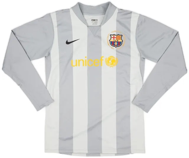 Nike 2007-08 Barcelona Authentic GK Shirt - 9/10 - (XL.Boys)