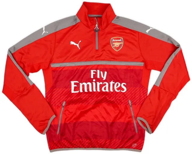 2016-17 Arsenal Puma 1/4 Zip Training Top - 8/10 - (L)