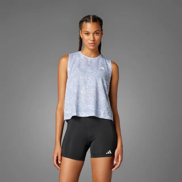 adidas Women Own the Run CLIMACOOL 3 Stripes Tank Top