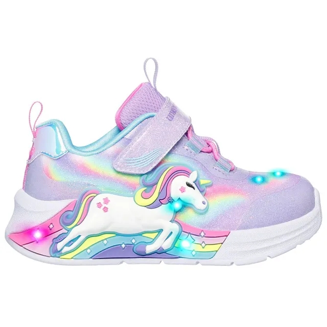 Skechers S-Lights: Unicorn Chaser Sneaker in Lavender