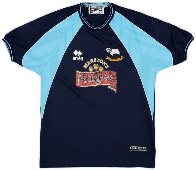 Errea 2001-02 Derby County Away Shirt - 5/10 - (S)