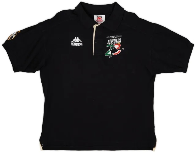 1994-95 Juventus 'Campionato Italiano' Kappa Polo Shirt - 9/10 - (M)