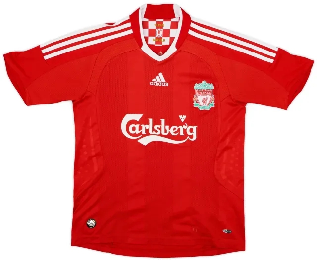 adidas 2008-10 Liverpool Home Shirt - 6/10 - (L.Boys)