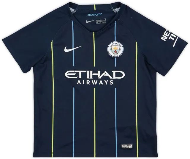 Nike 2018-19 Manchester City Away Shirt - 9/10 - (S.Boys)