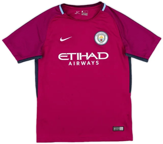 Nike 2017-18 Manchester City Away Shirt - 8/10 - (L.Boys)