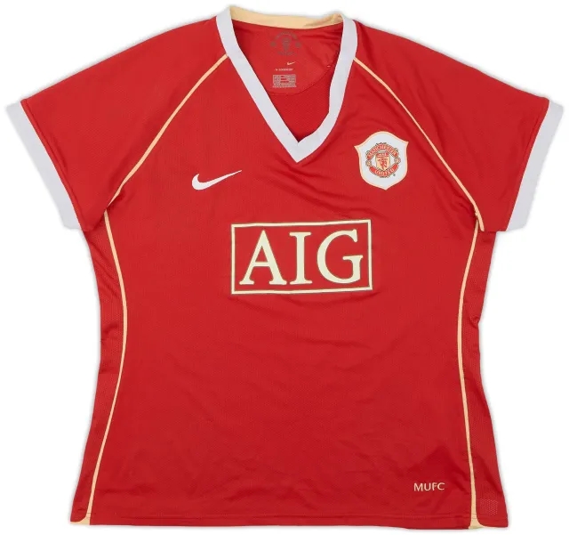 Nike 2006-07 Manchester United Home Shirt - 8/10 - (Women's XL)