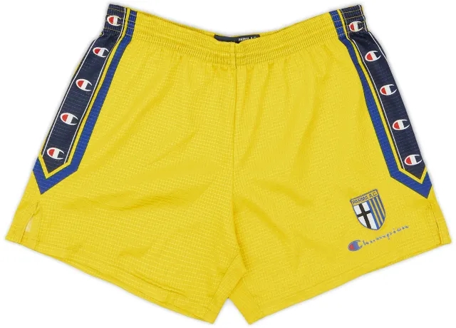 Champion 1999-00 Parma Home Shorts - 8/10 - (S)