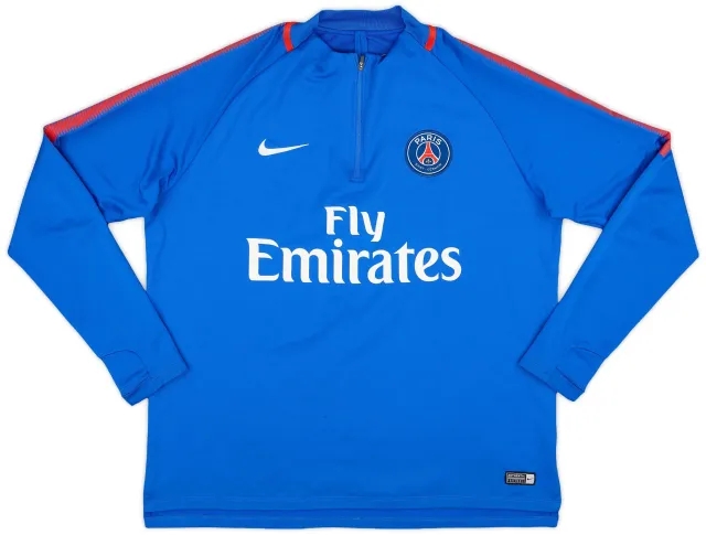 2018-19 Paris Saint-Germain Nike 1/4 Zip Training Top - 7/10 - (XL)