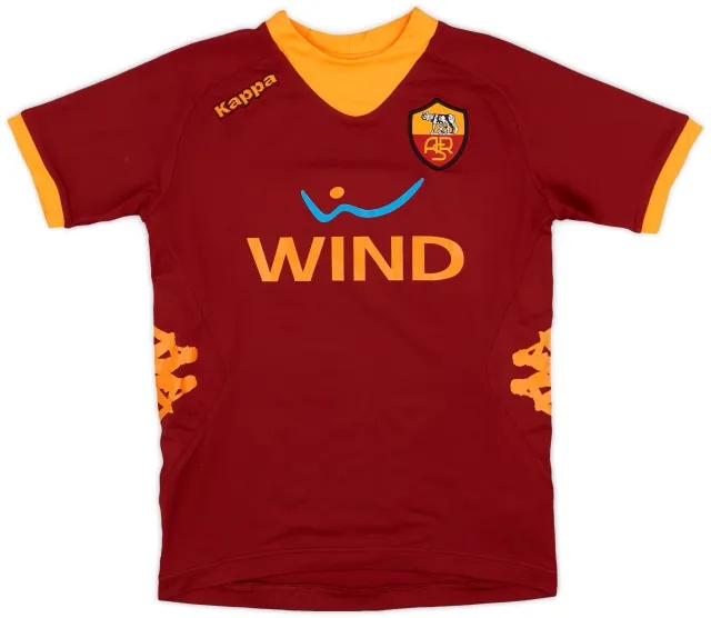 Kappa 2011-12 Roma Home Shirt - 8/10 - (L.Boys)