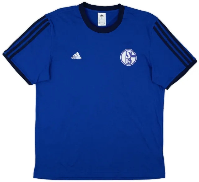 2014-15 Schalke adidas Cotton Tee - 10/10 - (L)
