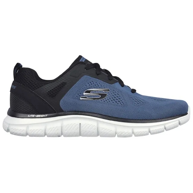 Skechers Men's Track - Broader Sneaker in Blue/Black