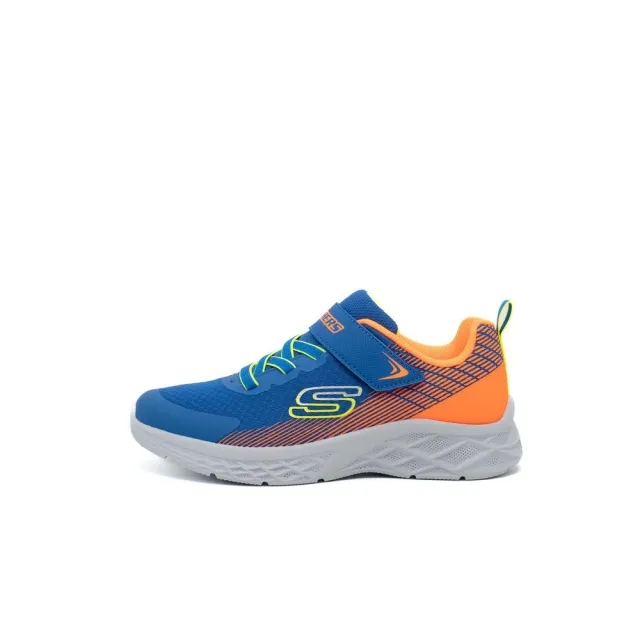 Skechers Boy's Microspec II - Zovrix Sneaker in Royal/Orange