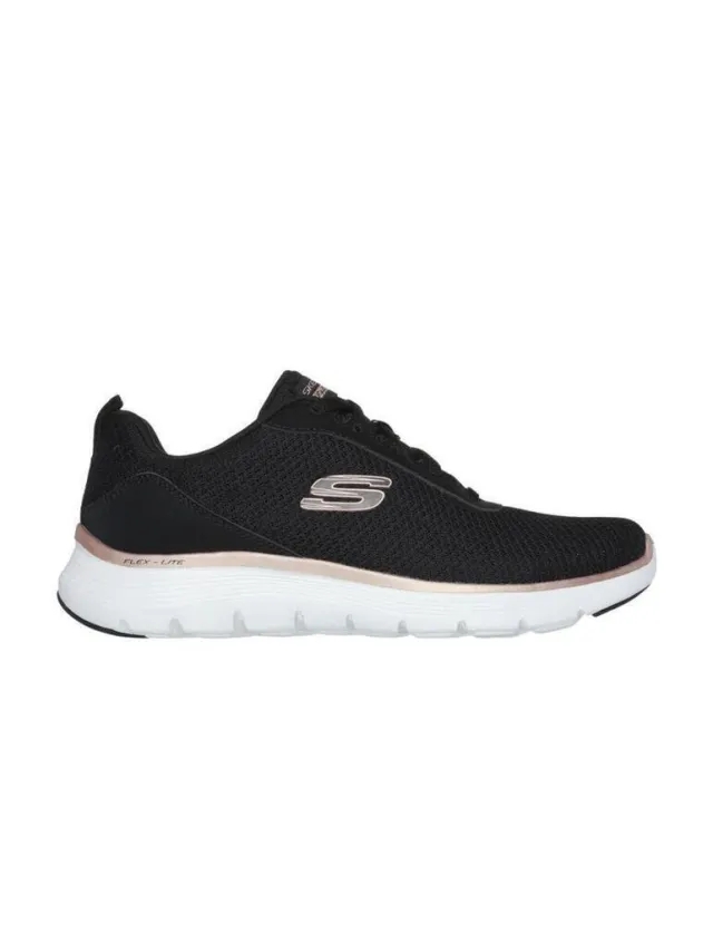 Skechers Flex Appeal 5.0 Trainers, Black/Rose Gold