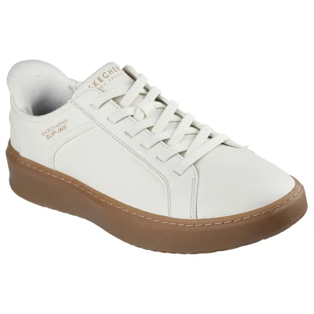Skechers Men's Slip-ins: Court Break - Double Vented Sneaker in White/Natural