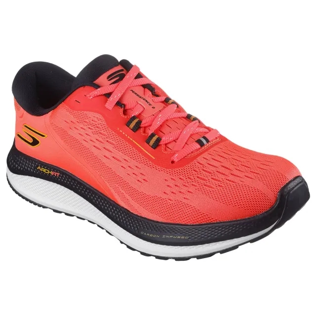 Skechers Men's GO RUN Persistence 2 Sneaker in Red/Black