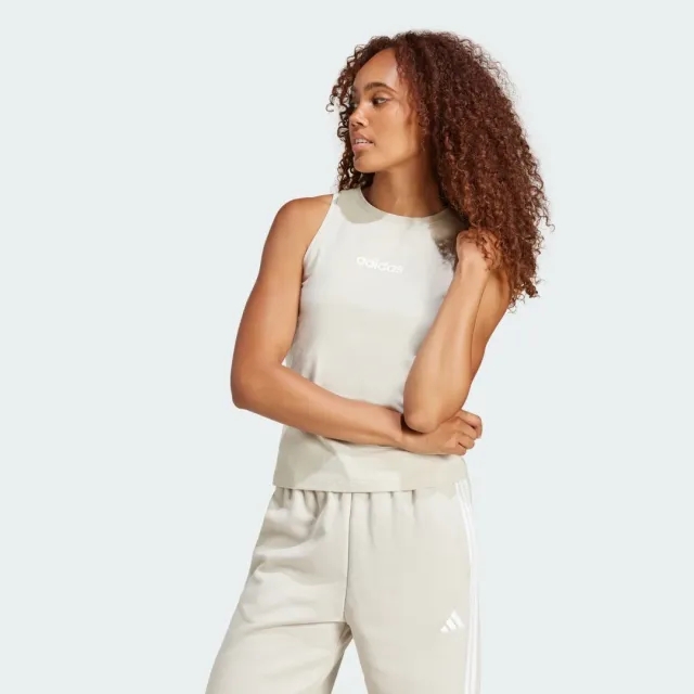adidas Women Essentials Linear Slim Cotton Tank Top