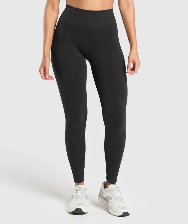 Gymshark Luxe Seamless Leggings - Coal Marl