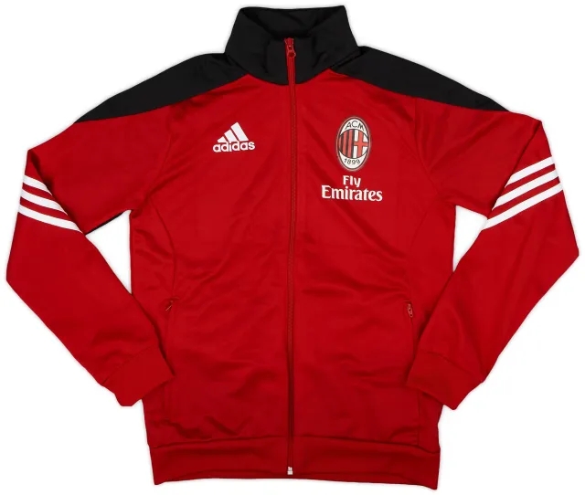 2016-17 AC Milan adidas Track Jacket - 8/10 - (XL.Boys)