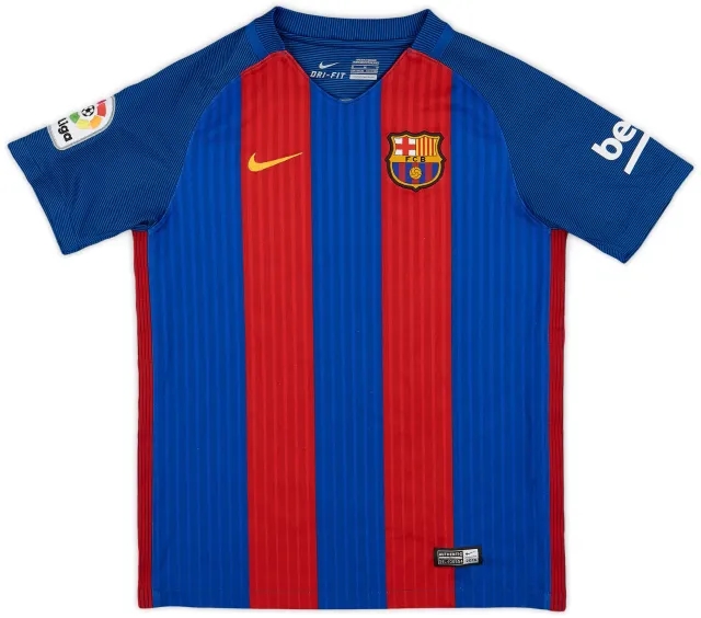 Nike 2016-17 Barcelona Home Shirt - 9/10 - (M.Boys)