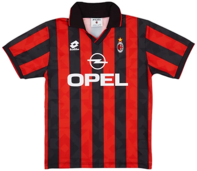 Lotto 1994-95 AC Milan Home Shirt - 8/10 - (M)