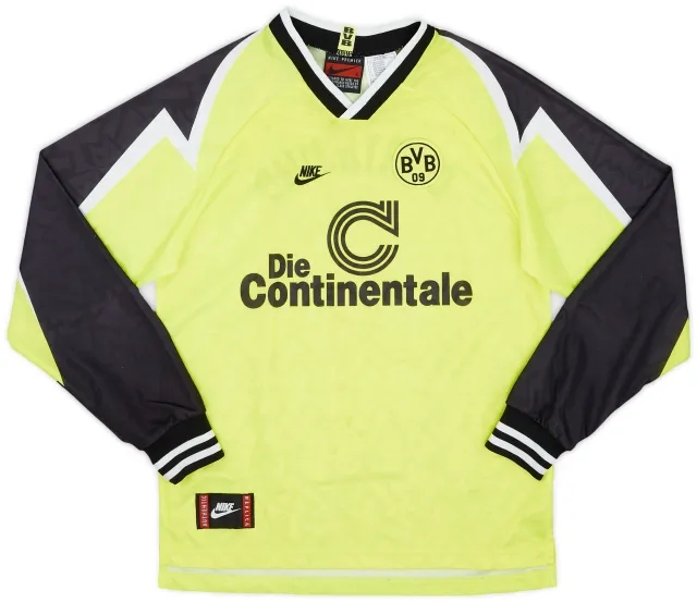 Nike 1995-96 Borussia Dortmund Home L/S Shirt - 7/10 - (XL.Boys)