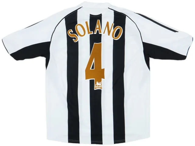 adidas 2005-07 Newcastle Home Shirt Solano #4 - 6/10 - (L)
