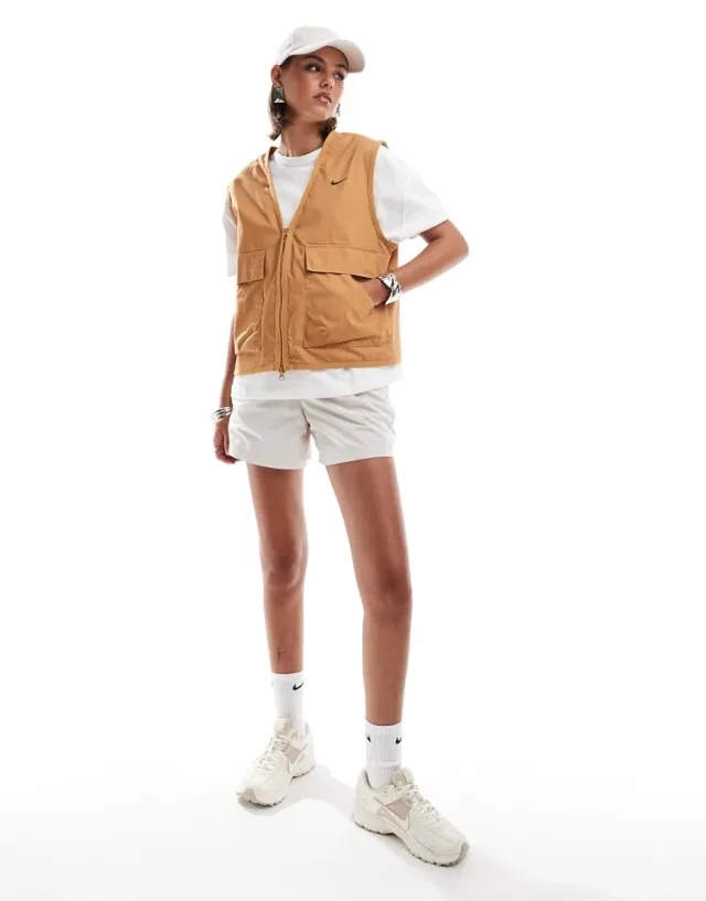 Nike Essential Loose Cargo Women Jackets - Yellow